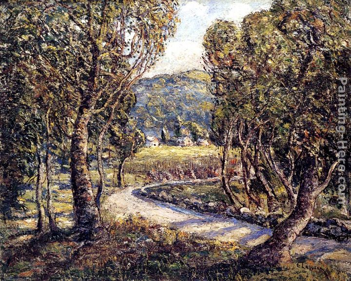 A Turn Of The Road (Tennessee) painting - Ernest Lawson A Turn Of The Road (Tennessee) art painting